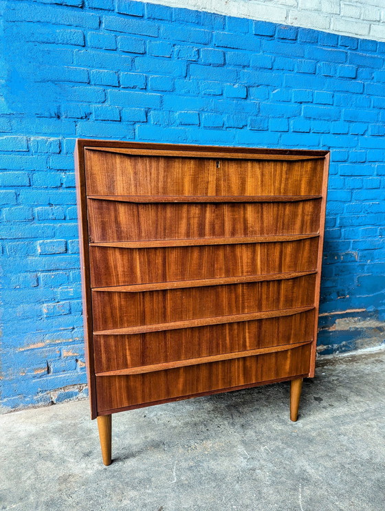 Image 1 of Midcentury Danish Teak Chest of Drawers 1960S