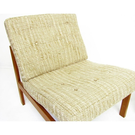 Image 1 of Pair of vintage lounge chairs by Ole Knudsen for France et Son, Denmark 1970