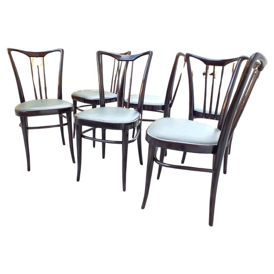 Image 1 of Buffa Paolo Design Elegante Set di Sei Sedie Periodo Decò Anni '30