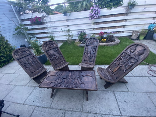 Conjunto de muebles vintage