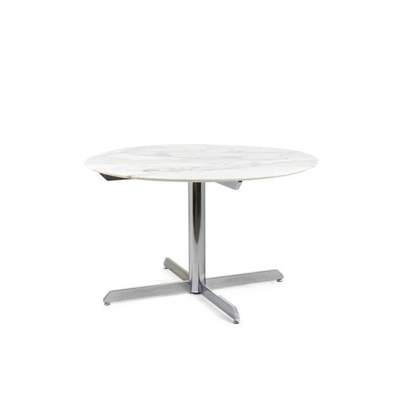 Image 1 of Vintage marble and metal dining table by Florence Knoll for Knoll, USA 1960