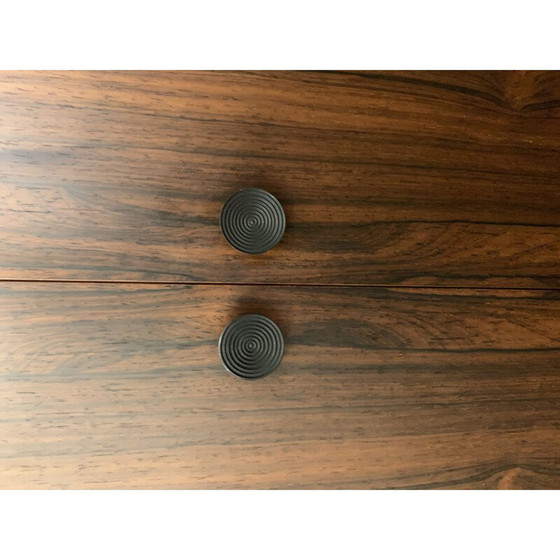Image 1 of Mid-century rosewood sideboard with black mirror top by Carlo di Carli for Luigi Sormani, Italy 1964