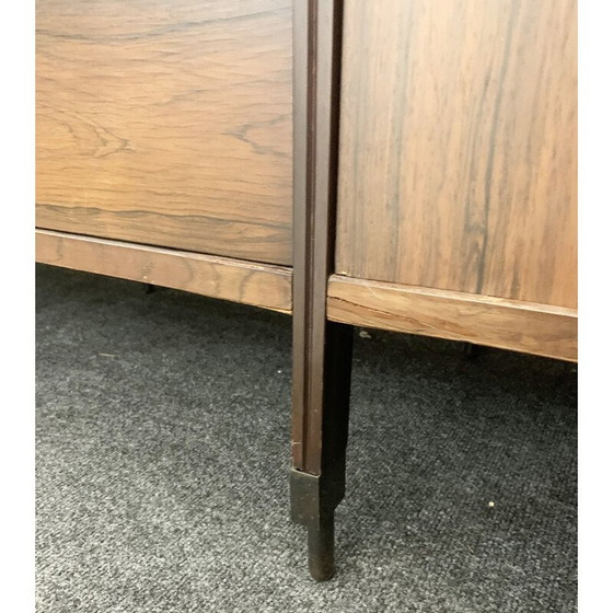 Image 1 of Mid-century rosewood sideboard with black mirror top by Carlo di Carli for Luigi Sormani, Italy 1964