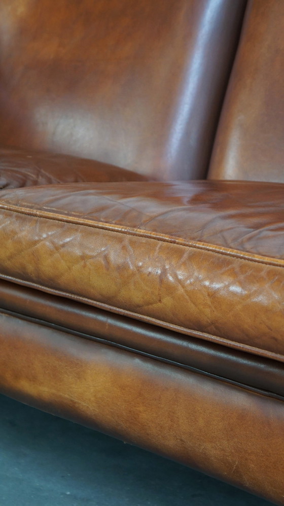 Image 1 of Sheep leather 2 seater sofa