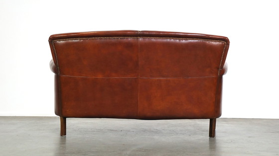 Image 1 of Sheep leather 2 seater sofa