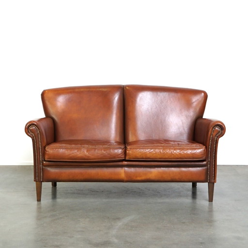 Sheep leather 2 seater sofa