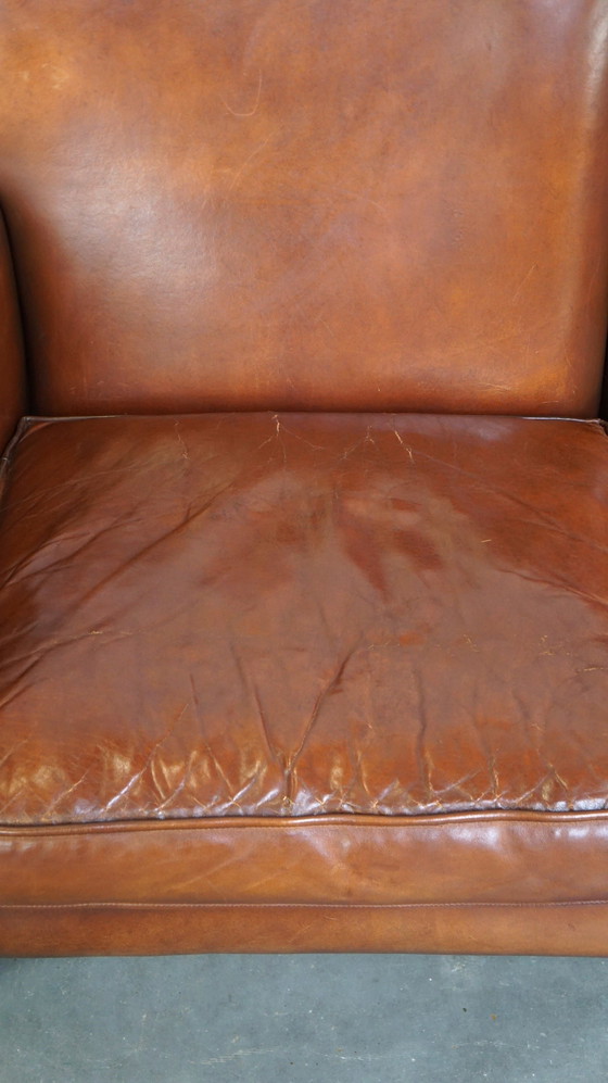 Image 1 of Sheep leather 2 seater sofa