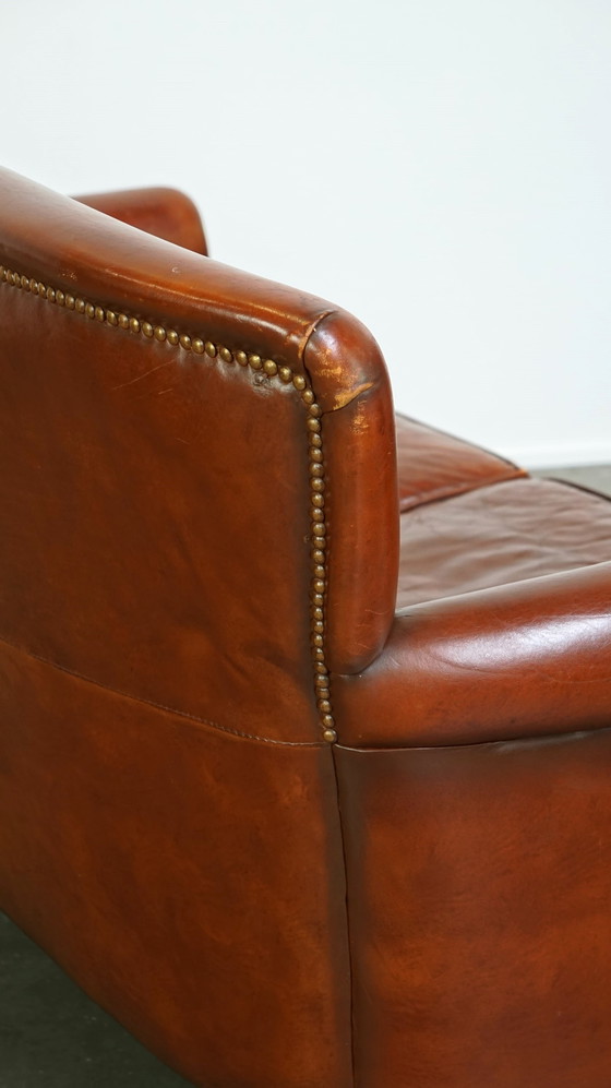 Image 1 of Sheep leather 2 seater sofa