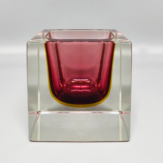 Image 1 of 1960s Stunning Large Murano Pink Ashtray or Catch-All By Flavio Poli for Seguso