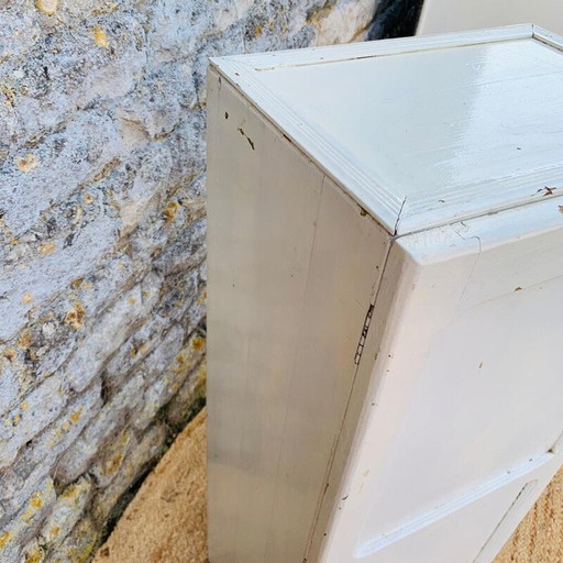 Mueble de almacenaje vintage blanco, Francia