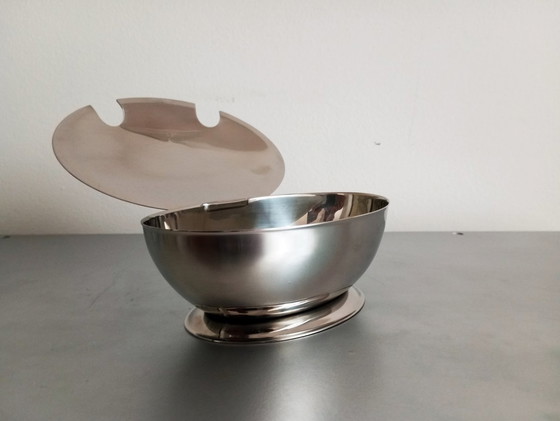 Image 1 of Matteo Thun Postmodern Wmf 'Azuro' Sugar Bowl 1986