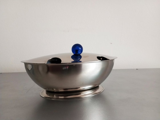 Image 1 of Matteo Thun Postmodern Wmf 'Azuro' Sugar Bowl 1986