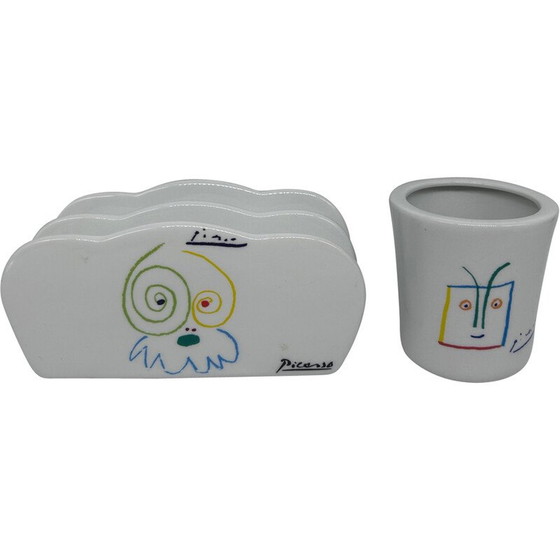 Image 1 of Portalettere vintage in ceramica Tognana con portapenne per Mmi