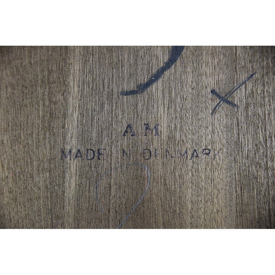 Image 1 of Vintage Danish oak wood folding dining table by Am Møbler, 1960s