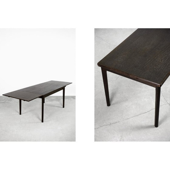 Image 1 of Vintage Danish oak wood folding dining table by Am Møbler, 1960s