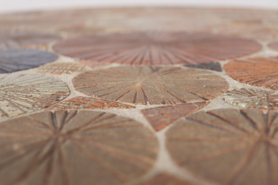 Image 1 of Coffee table made of teak & ceramic by Tue Poulsen for Haslev Møbelsnedkeri, Denmark, 1960s