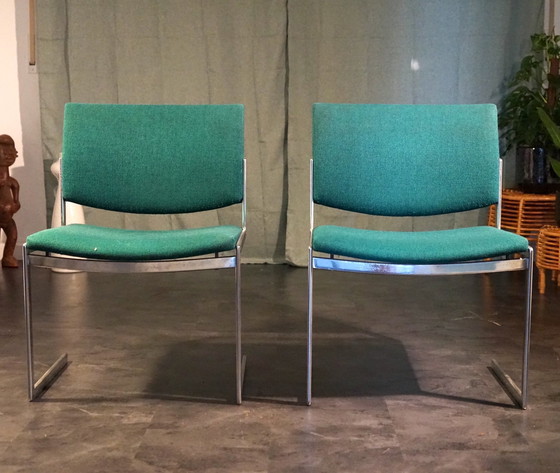 Image 1 of Chaises vintage Fk 770 de Jørgen Kastholm pour Kill International, années 1960, lot de deux