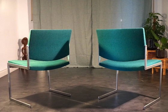 Image 1 of Sedie Fk 770 vintage di Jørgen Kastholm per Kill International, anni '60, set di 2