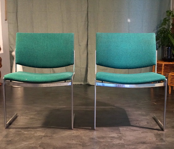 Image 1 of Chaises vintage Fk 770 de Jørgen Kastholm pour Kill International, années 1960, lot de deux