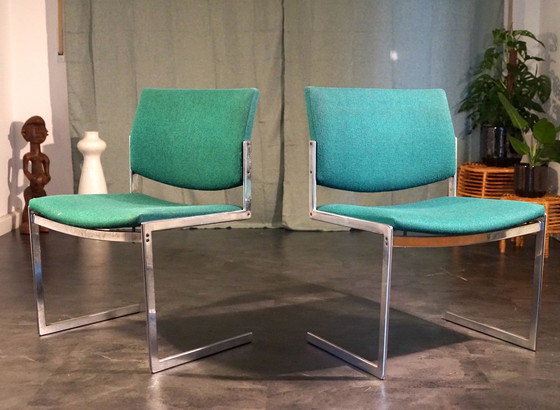 Image 1 of Chaises vintage Fk 770 de Jørgen Kastholm pour Kill International, années 1960, lot de deux