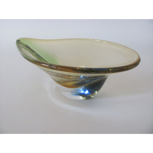Vintage Metalurgic glass bowl, 1960s