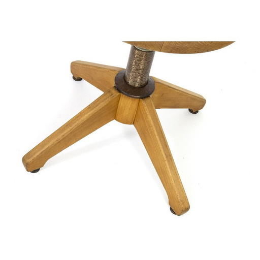 Vintage industrial adjustable stool Sedus, Germany 1950s