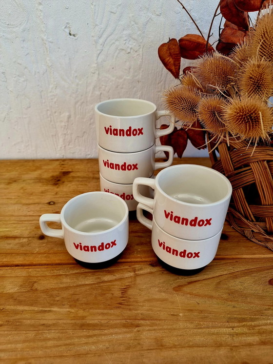 Image 1 of Set Of 6 Moulin Des Loups Viandox Cups