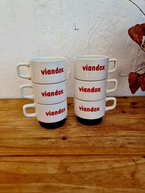 Image 1 of Set Of 6 Moulin Des Loups Viandox Cups