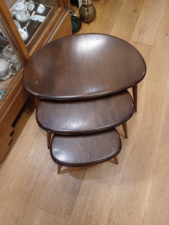 Image 1 of 3 Ercol Side Tables Lucian R Ercolani Design 1950