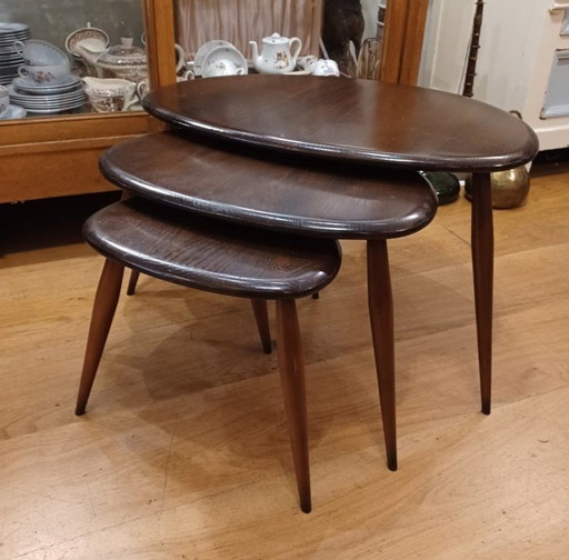 3 Ercol Side Tables Lucian R Ercolani Design 1950