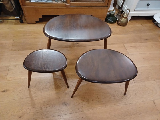 Image 1 of 3 Ercol Side Tables Lucian R Ercolani Design 1950