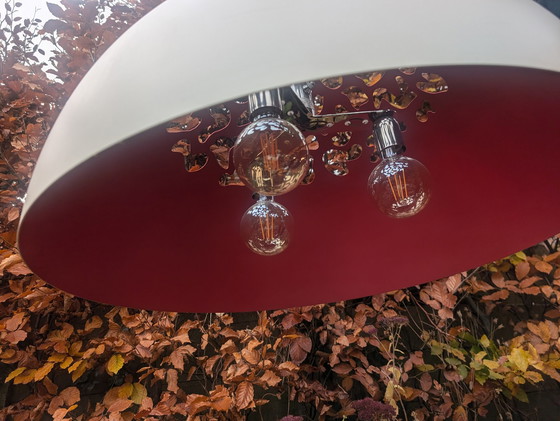 Image 1 of Zappa Lucide Pendant Lamp Red White Design Modern