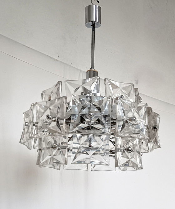 Image 1 of Kinkeldey Large Modern Sixties Chandelier