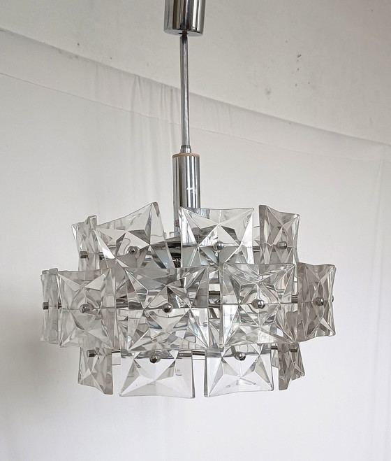 Image 1 of Kinkeldey Large Modern Sixties Chandelier