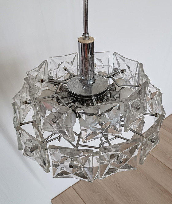 Image 1 of Kinkeldey Large Modern Sixties Chandelier