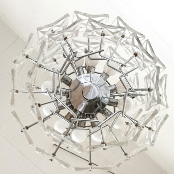 Image 1 of Kinkeldey Large Modern Sixties Chandelier