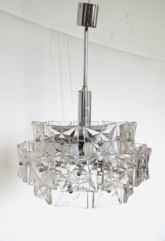 Image 1 of Kinkeldey Large Modern Sixties Chandelier