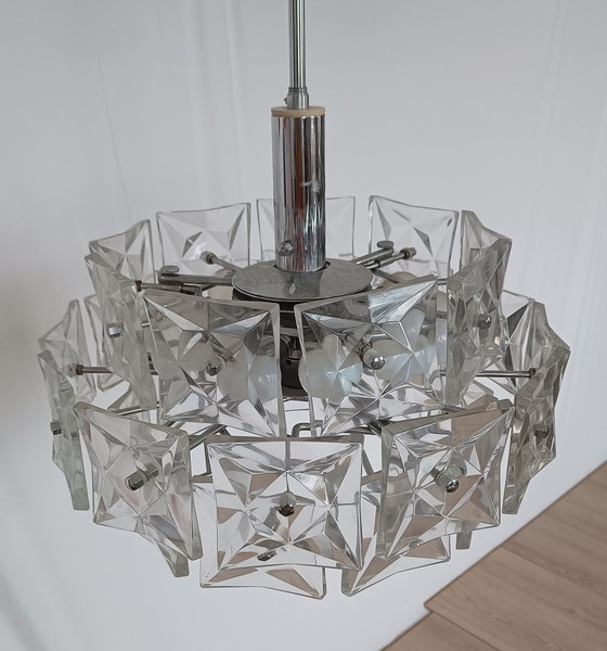 Image 1 of Kinkeldey Large Modern Sixties Chandelier