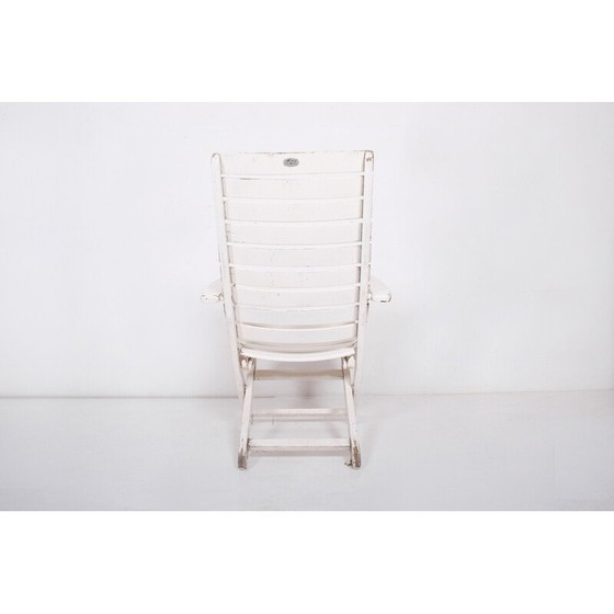 Image 1 of Vintage garden lounge chair with footrest