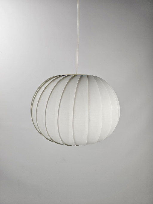 Danish White Pendant Lamp By Lars E. Schioler Danish Design 1970s