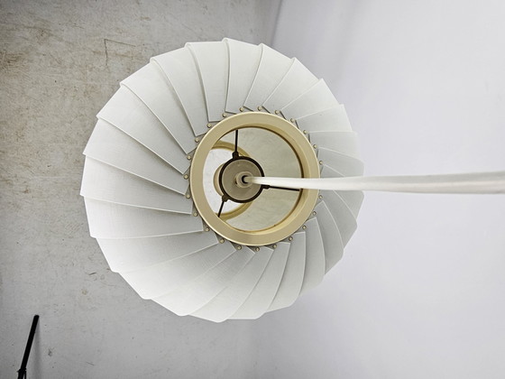 Image 1 of Danish White Pendant Lamp By Lars E. Schioler Danish Design 1970s