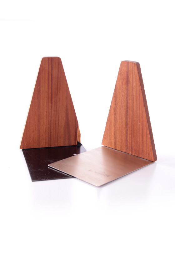 Image 1 of Kai Kristiansen Set Teak Bookends Denmark