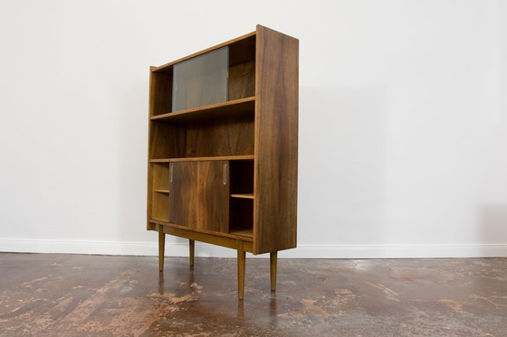 Image 1 of Display Cabinet In Walnut, Type 1050 By Bfm, Poland, 1960S