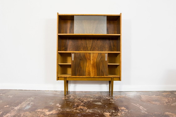 Image 1 of Display Cabinet In Walnut, Type 1050 By Bfm, Poland, 1960S