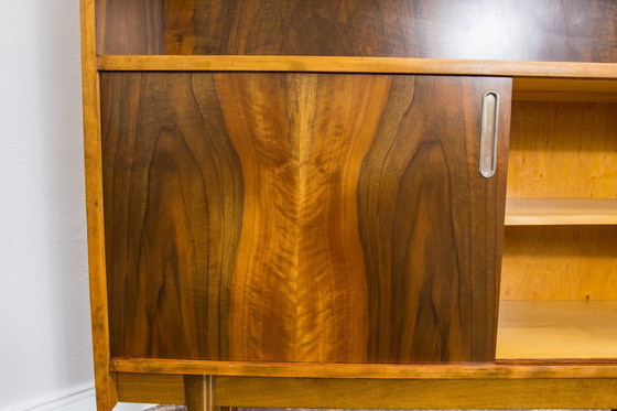 Image 1 of Display Cabinet In Walnut, Type 1050 By Bfm, Poland, 1960S