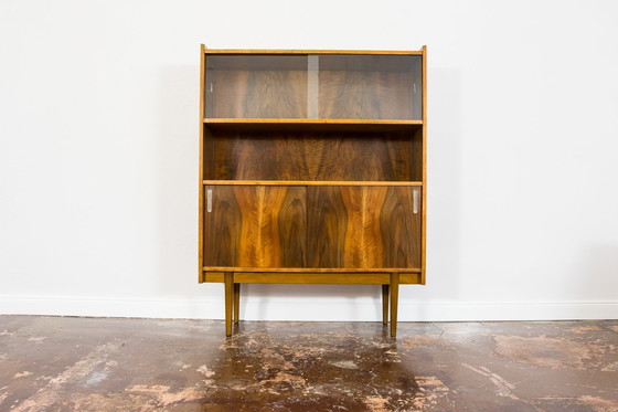 Image 1 of Display Cabinet In Walnut, Type 1050 By Bfm, Poland, 1960S