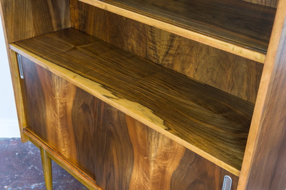 Image 1 of Display Cabinet In Walnut, Type 1050 By Bfm, Poland, 1960S