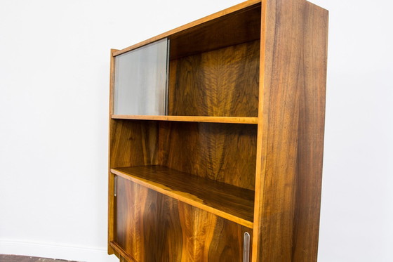 Image 1 of Display Cabinet In Walnut, Type 1050 By Bfm, Poland, 1960S