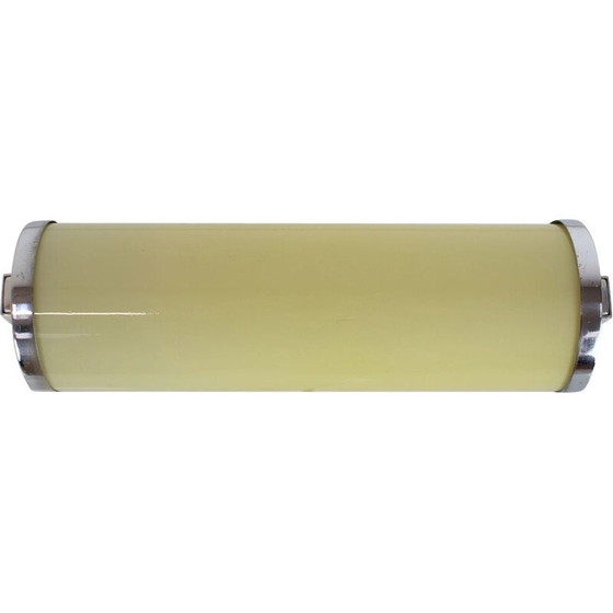 Image 1 of Vintage Bauhaus wall lamp in chrome and glass, Czechoslovakia 1930