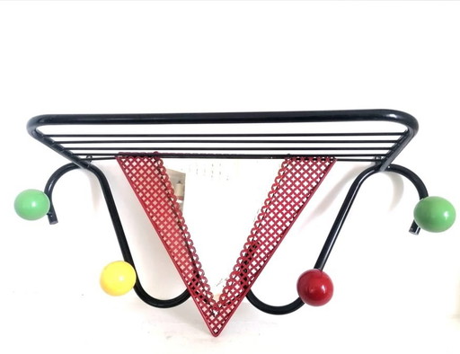 Vintage coat rack Style Matégot 1950